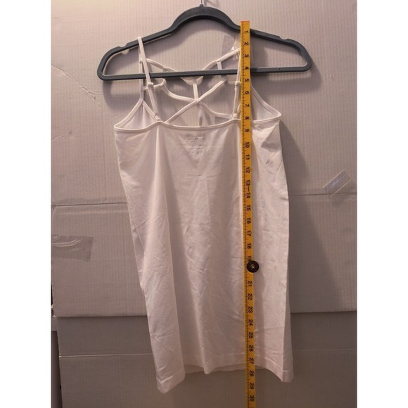 Zenana Outfitters Tank Top Women's 1X/2X White Spaghetti Strap Stretch 2678 - Picture 2 of 4